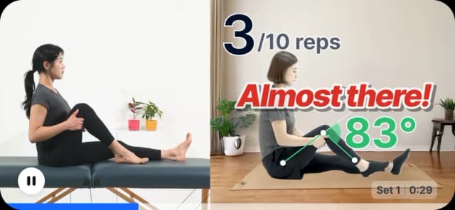 ActiMedi atHome — workout step 1